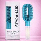 Brosse Styra Magic coloris bleu - démêlante anti-frisottis - photo produit 4